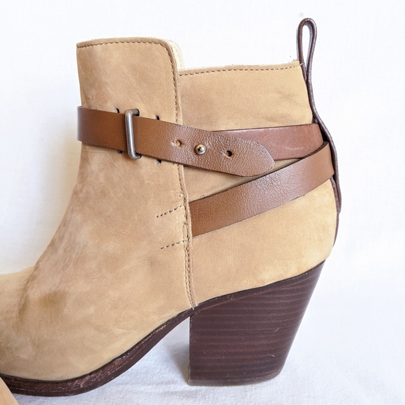 Rag & Bone Leather Strap Dalton Ankle Boots - Picture 3 of 15